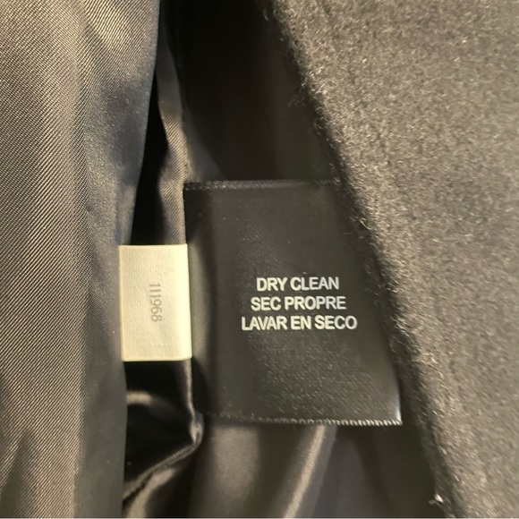 MICHAEL KORS size small black double breasted wool blend pea coat - Picture 6 of 10